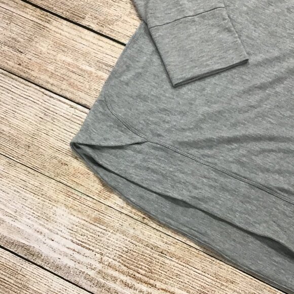 NWT Woman's Gray Athletic Works Mock Neck Hoodie Long Sleeve Shirt Size XXL (20) - Picture 8 of 10